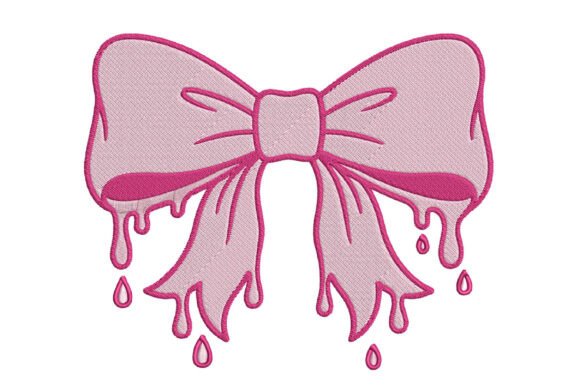 Coquette Bow Embroidery Design