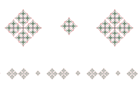 Creative Floral Border Embroidery
